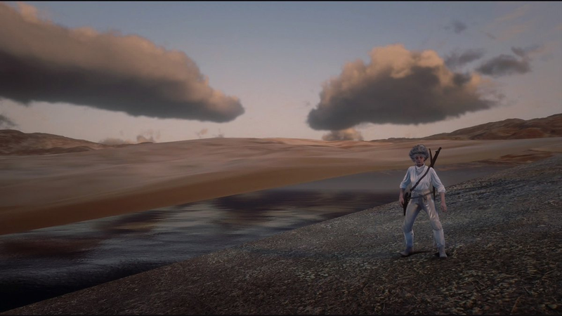 Illustration for article titled Red Dead Online Players Escape Game World, Find Beautiful Desert Paradise